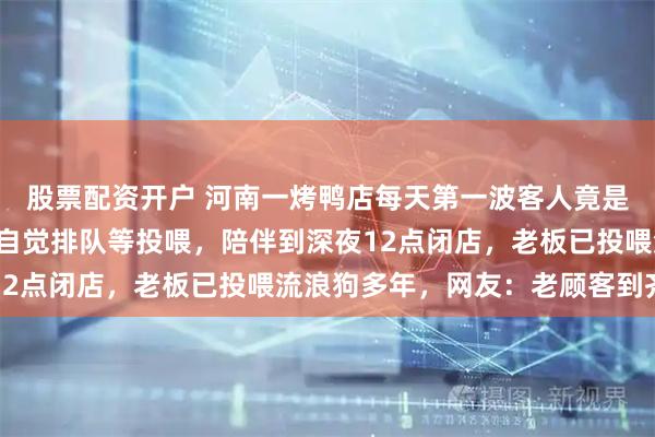 股票配资开户 河南一烤鸭店每天第一波客人竟是汪汪队，5只小狗街头自觉排队等投喂，陪伴到深夜12点闭店，老板已投喂流浪狗多年，网友：老顾客到齐了